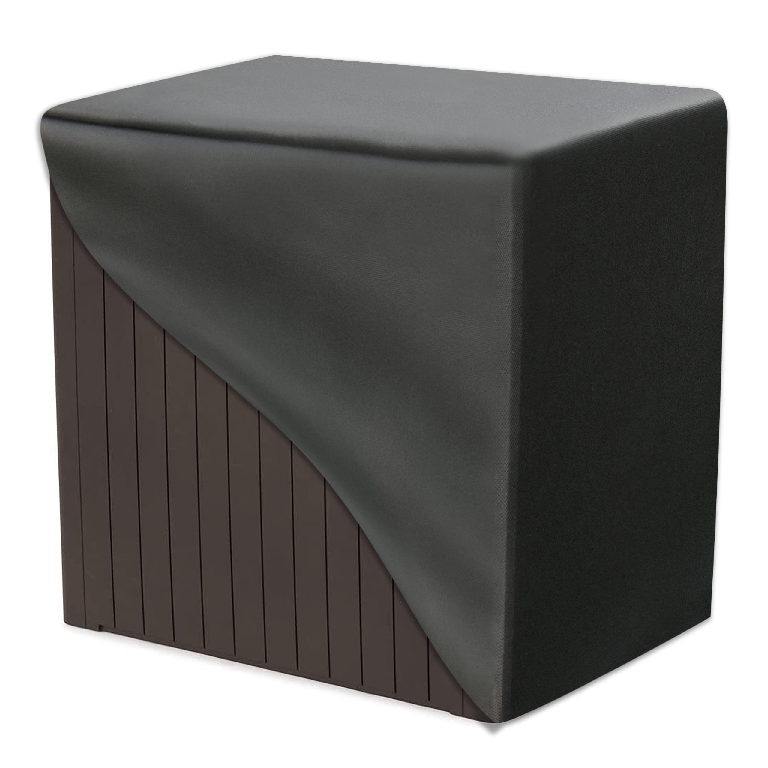 Keter City 30 Gallon Resin Deck Box Cover Waterproof Patio Storage Box Cover Outdoor Cushion Storage Box Cover- 23 x 18 x 22 Inch
