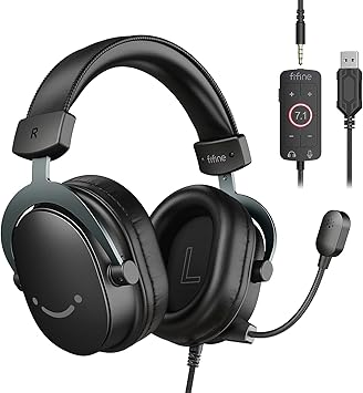 Minnet av gränsen kommer att presentera en demo i juni på dator 9 7158M67MH3L. AC SY355 FIFINE Wired Gaming Headset, Gamer Headset with 3.5mm and USB Dual Connectivity, 7.1 Surround Sound, Tuned 50mm Drivers, Detachable Mic, Over-Ear Headphones for PC/PS5/Xbox, Black-AmpliGame H9