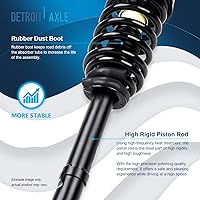 Vista 258 de Detroit Axle - Kit de suspensión delantera de 10 piezas para Chevy Aveo Aveo5 Pontiac G3 Wave 2 Ready Struts Assembly 2 Enlaces de barra