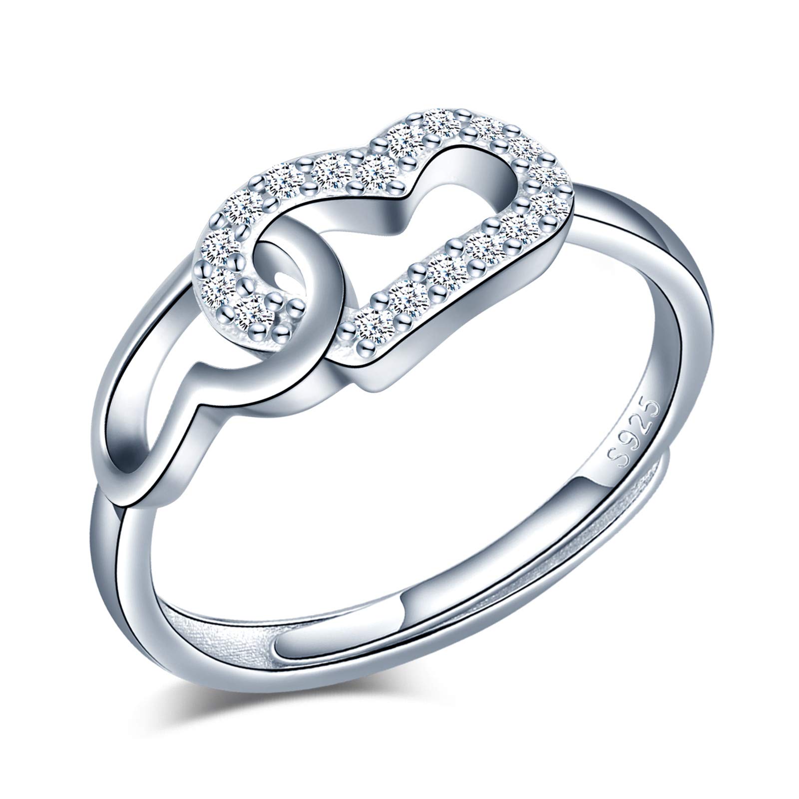 Collier Dauphin Et Cœur En Argent 925 Et Zircon - Or Rose, Cadeau Fille/Femme