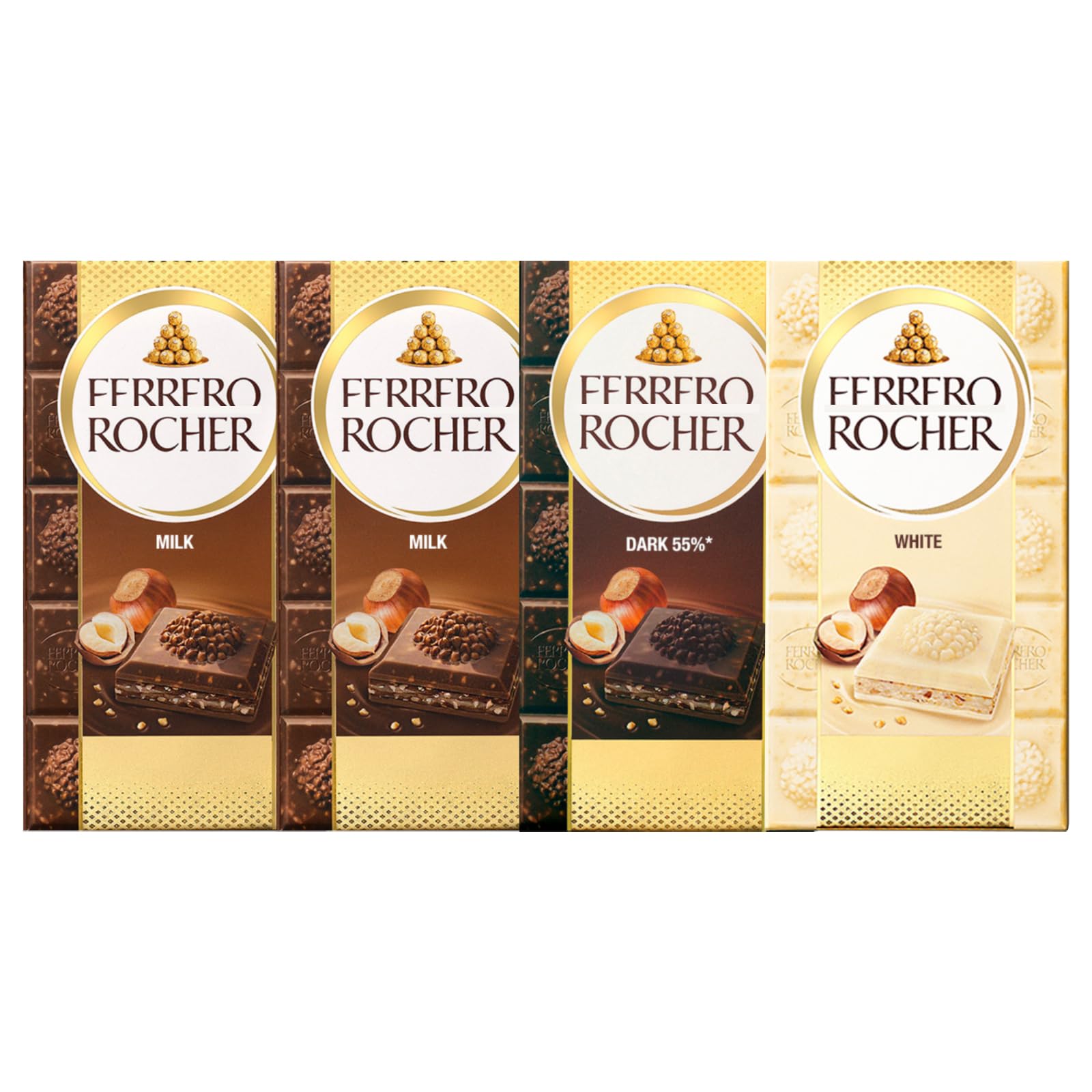 Amazon | フェレロロシェ チョコレートバー 90g x 4個 ミルク/ダーク