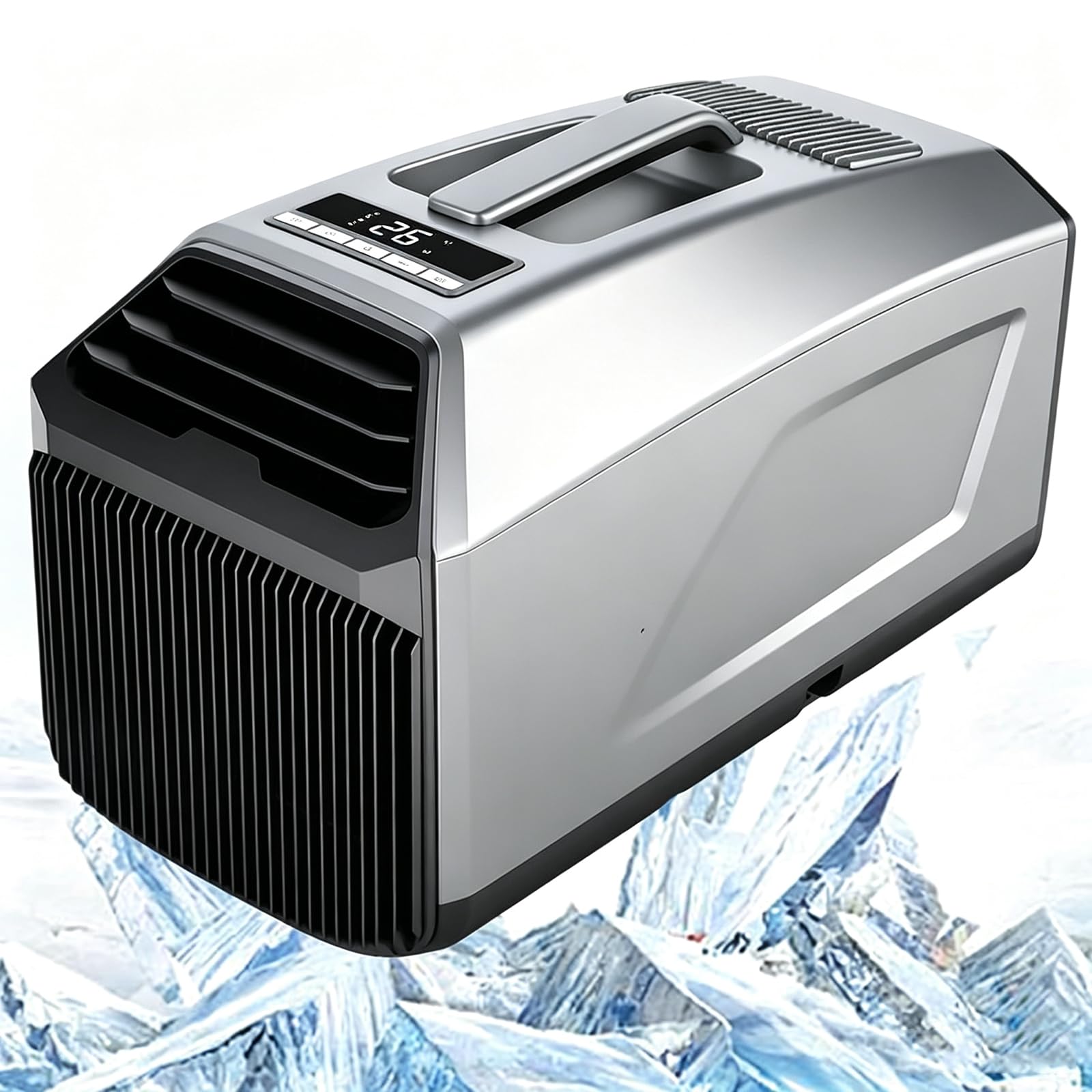 LHUITUI Portable Air Conditioner for Tent, Van and Office 4000BTU-Grey