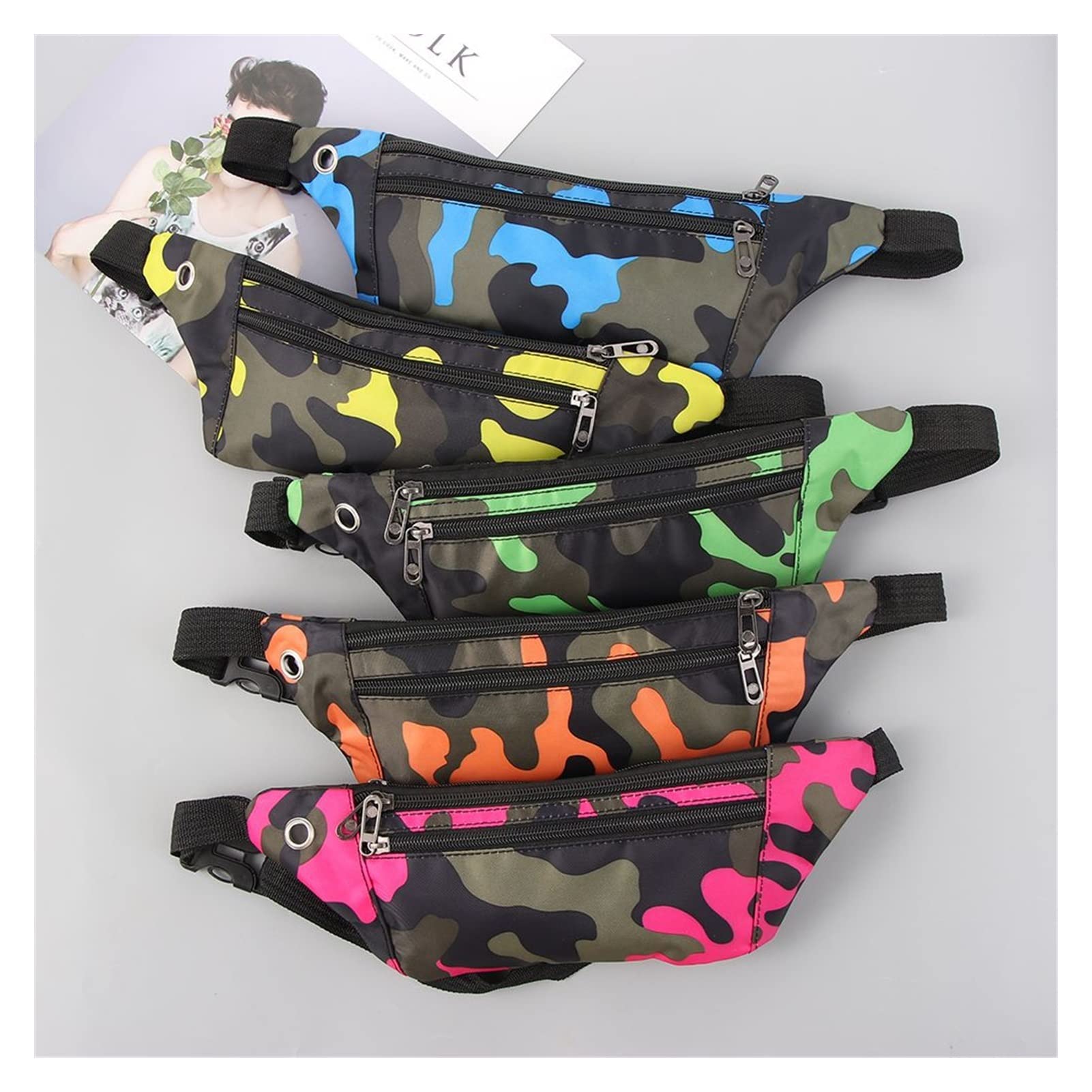 1pc Fanny Pack Travel Sport Bum Bag Geld Taillengürtel Beutel Damen lässig wasserdichte Brustpakete Jungen Mädchen