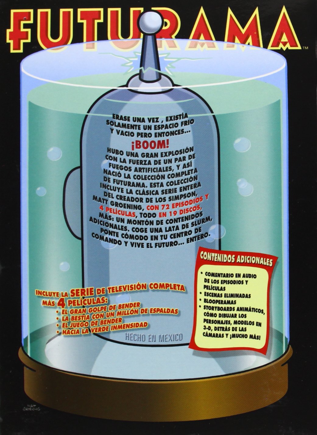 Futurama Monster Boxset (Incluye Peliculas) [DVD], incluye 19 discos