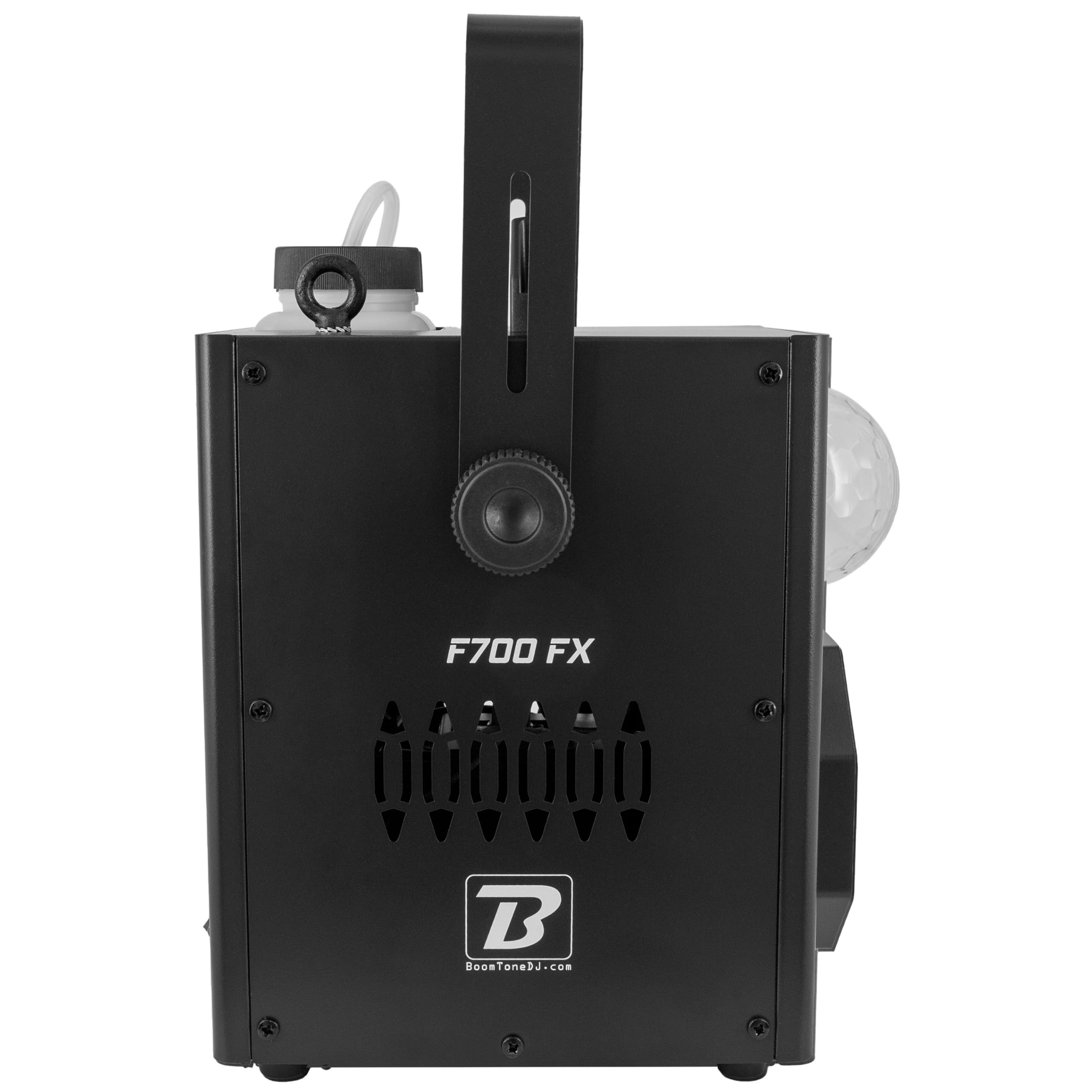 BoomToneDJ F700 FX Machine à fumée - Jeux de lumière pour soirée - Lumière Disco portable - Lumières LED RGB intégrées - Détection musicale - Télécommande incluse - Ambiance pour mariage, fête
