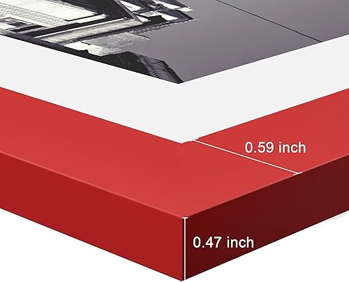 Vista 45 de eletecpro Juego de 10 marcos de fotos de 8.5 x 11 pulgadas, collage de fotos, decoración de pared, fotos de 5 x 7 con paspartú o de 8.5 x 11 Negro