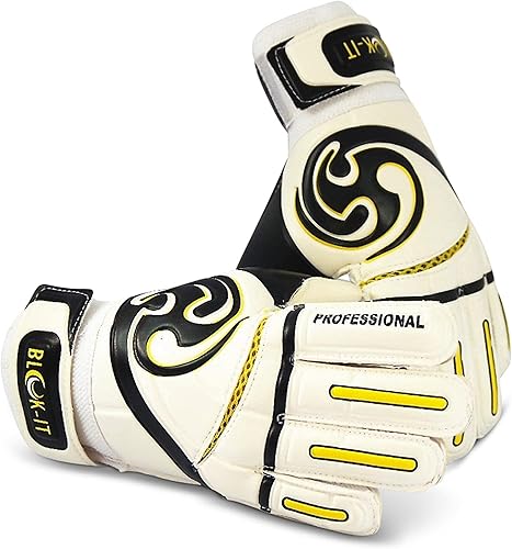 Miniatura 7 de Blok-IT Guantes de portero. Guantes de portero para guardar dedos para fútbol. Tamaños para niños, jóvenes y adultos. Haz los ahorros más difíciles