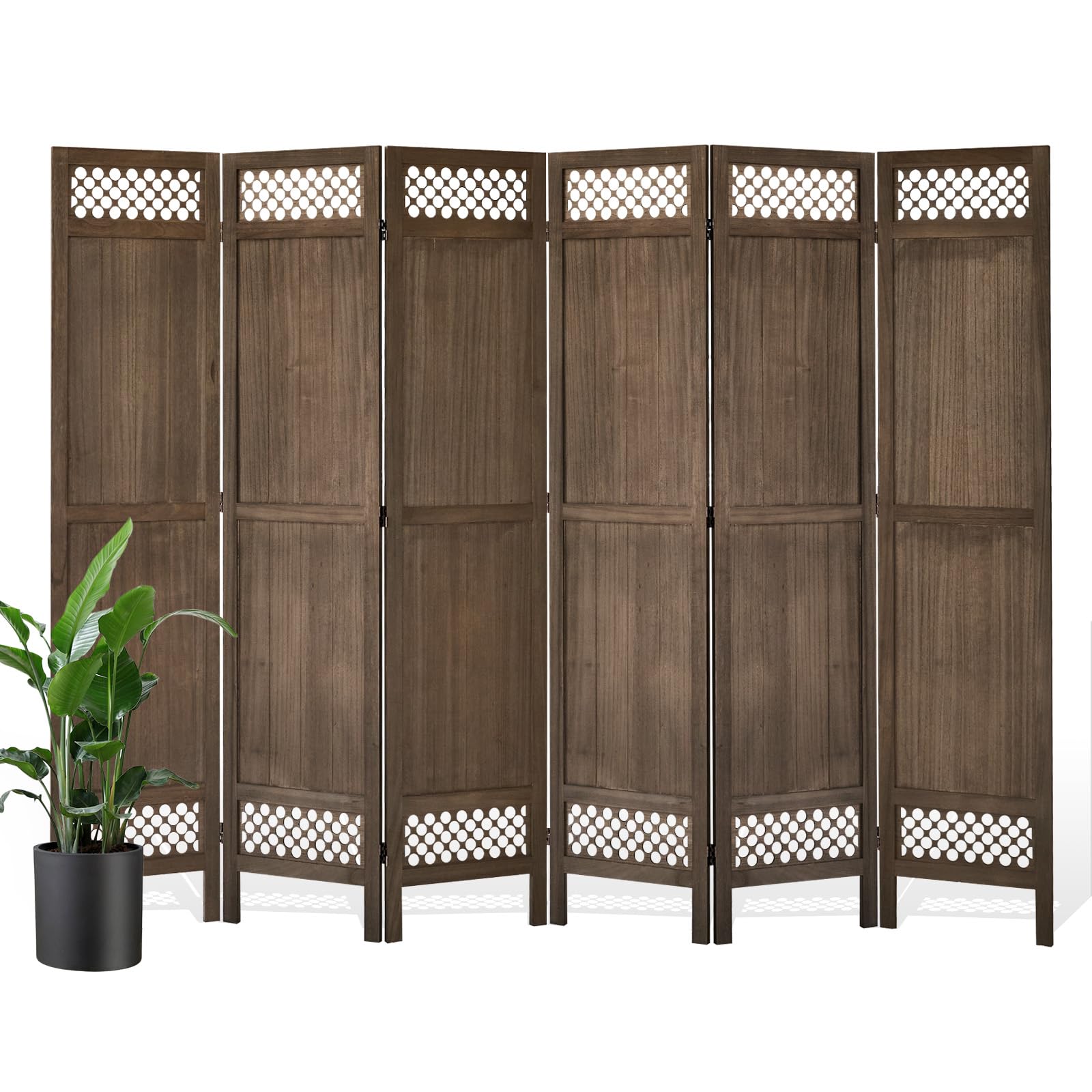 Svimi Natural Wood Privacy Screen
