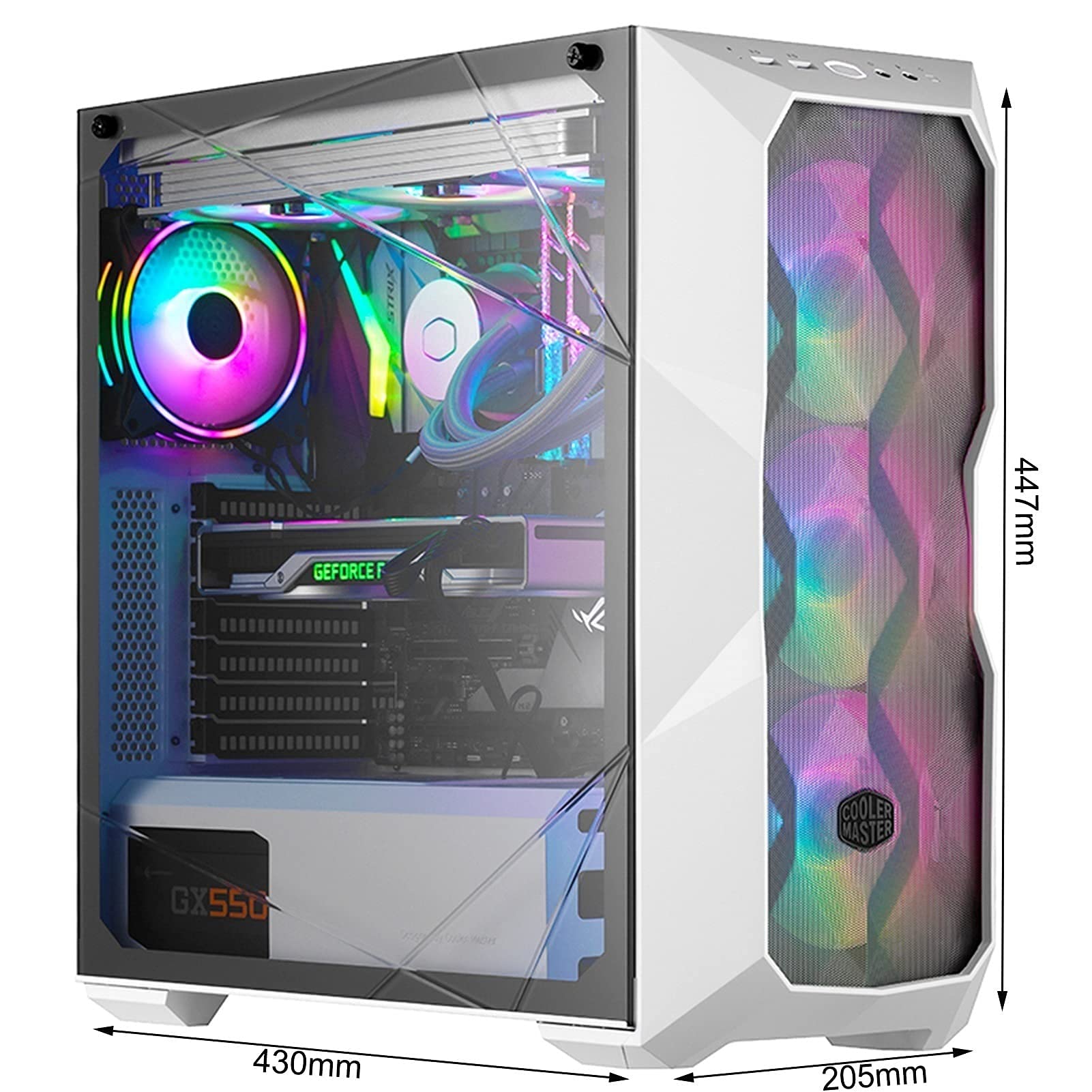 Gra Komputerowa Case, Mini-ITX, Micro-ATX, ATX, SSI CEB, E-ATX Case Gry, 3D Pełna Przezroczysta Panel Boczny, USB3.0 / USB 2.0, Chłodzenie Pomocy Technicznej