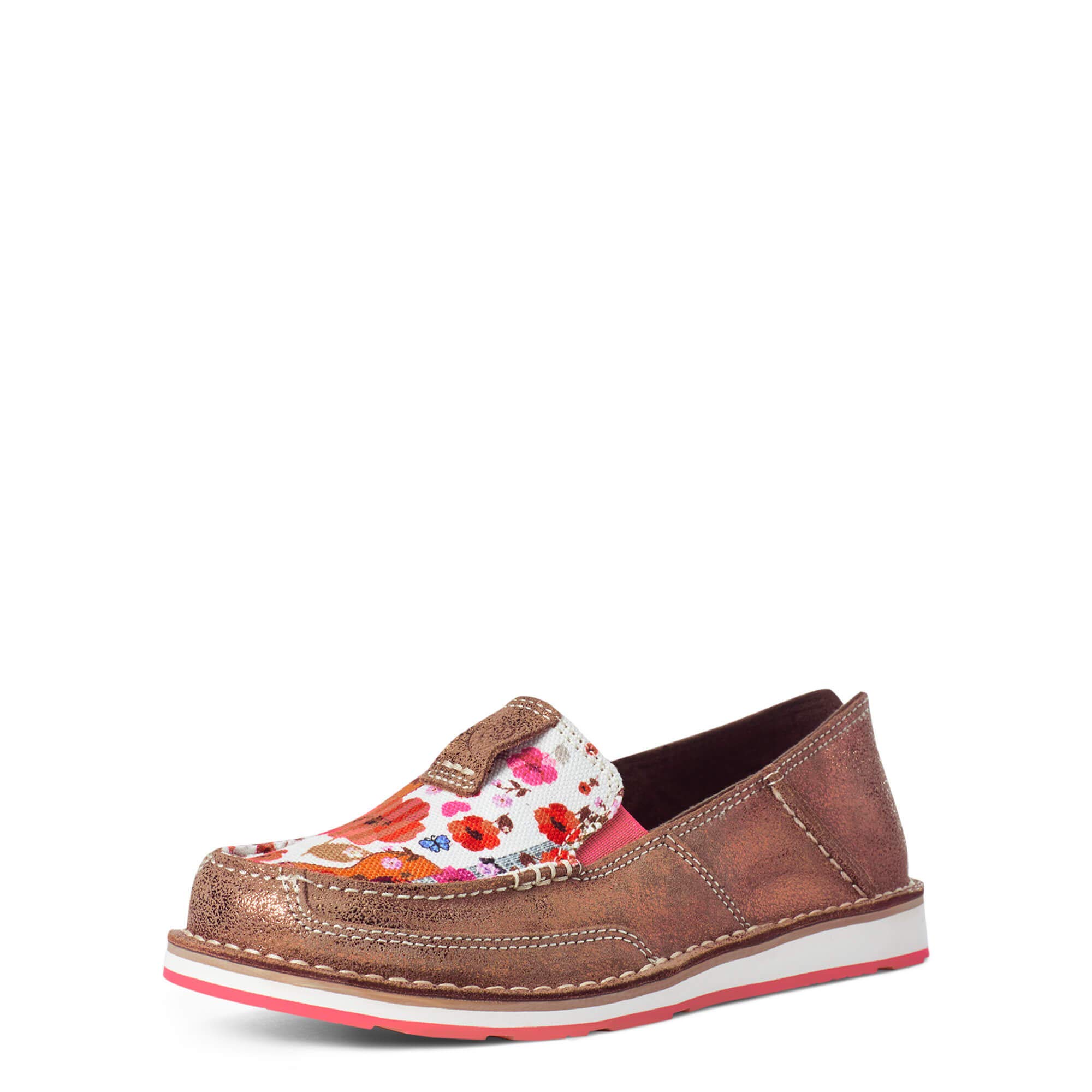 ARIAT Women's Sequin Suede Cruiser Shoes Moc Toe - 10029725