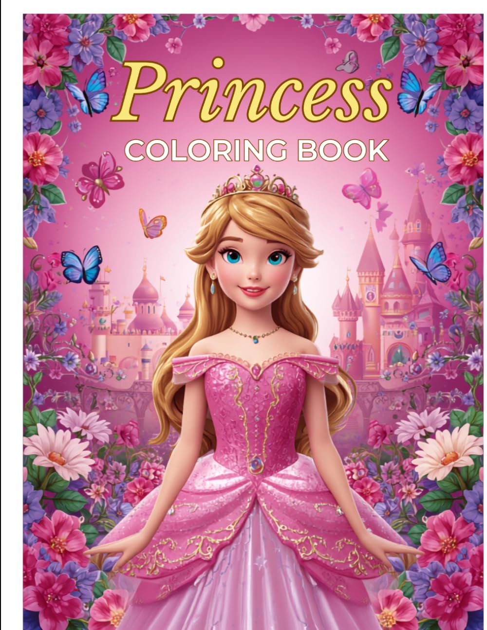 Princess ,Coloring Book: Color, Create and Design Your Own Stylish Outfits
