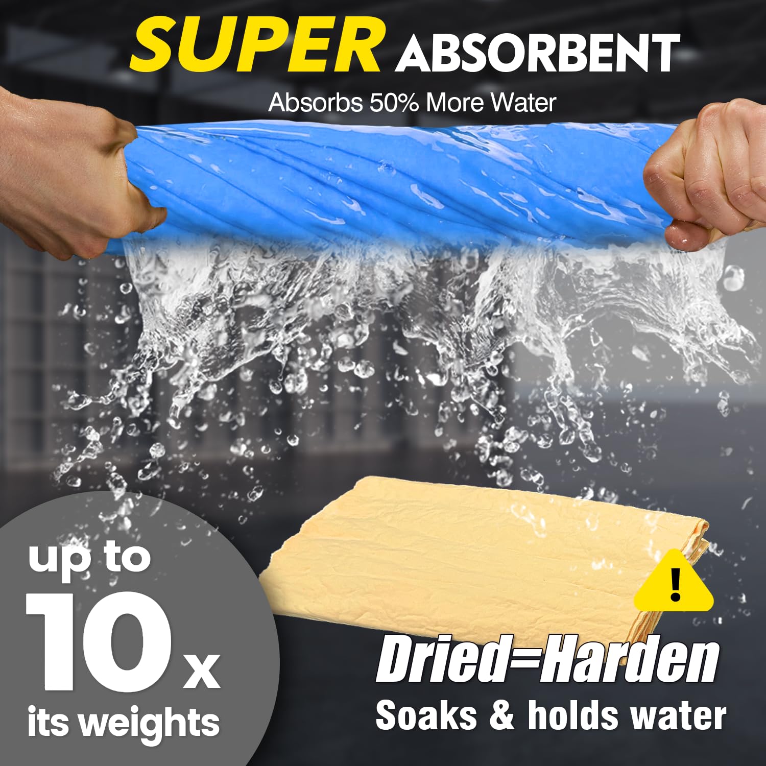 ARTIPOLY Premium Extra Large Shammy Cloth for Car Drying 2pk (34”x25”)-Super Absorbent XL Chamois Towel for Car-Reusable Shammy Towel for Car, Bathroom,Pets, Dust Remove, No Spots/Streak/Scratch