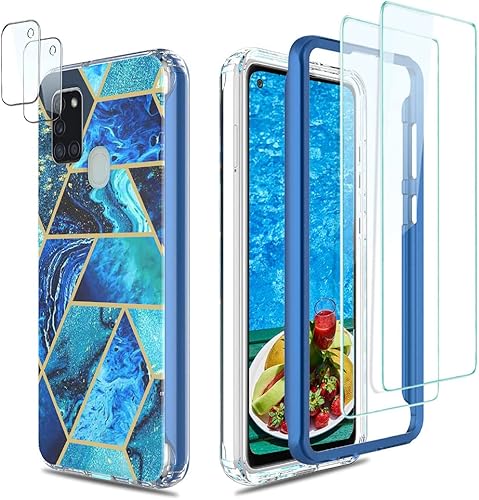Jelly Galaxy A21S - Funda protectora de cuerpo completo antiarañazos para Samsung Galaxy A21S (no es compatible con Galaxy A21) con diseño de