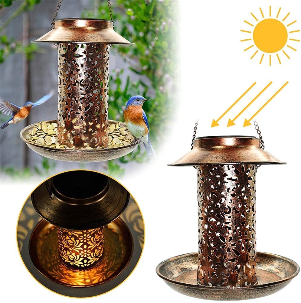 Karmnik dla ptakówVogelvoeder, hangende vogelvoeder voor buiten, eekhoornbestendige gele vogelvoeders, kooi stevig raam voor tuindecoratieDo dekoracji patio na świeżym powietrzu