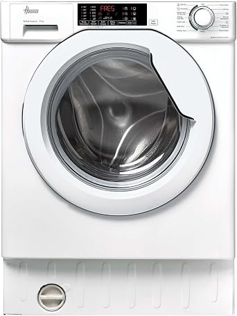 Hoover H-WASH 300 Integrated Washing Machine, 8kg, White, A Class, 1400 RPM [Energy Class A]