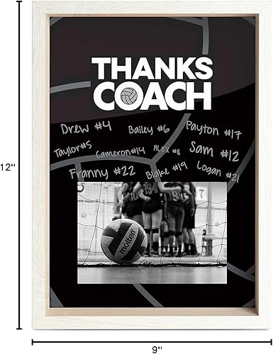 Miniatura 7 de ChalkTalkSPORTS Marco de fotos Premier Voleibol  Gracias Coach