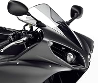 Vista 6 de MZS Espejos de motocicleta de carreras, carenado, accesorios para retrovisores laterales, color negro, compatible con YZF R1 YZF-R1 RN23 RN24J