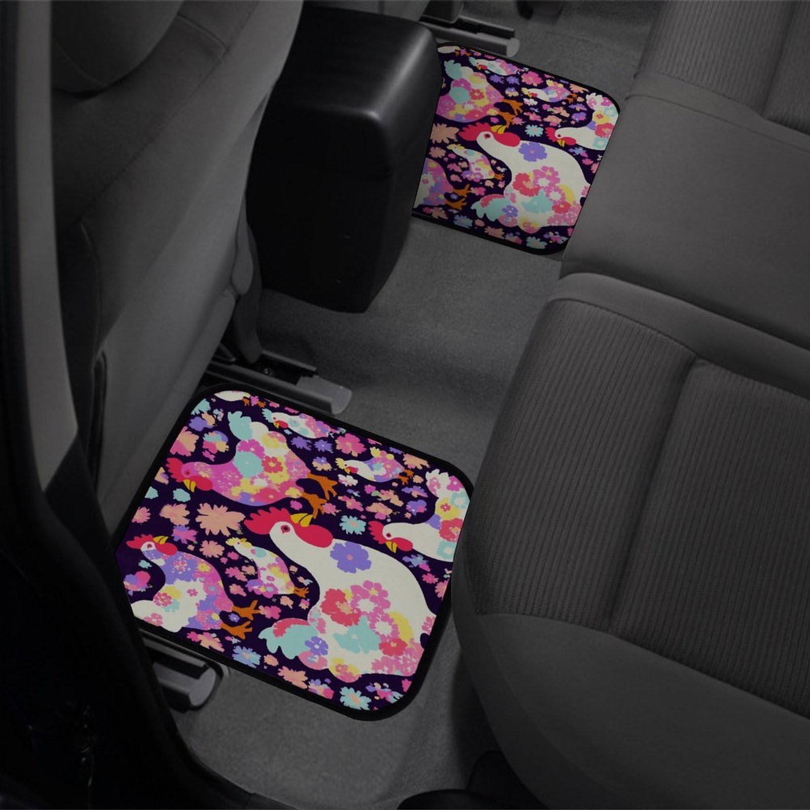 4 tappetini per auto, resistenti, antiscivolo, facili da pulire, adatti per la maggior parte delle auto, per tutte le stagioni, universali, adatti per SUV, berline e camion