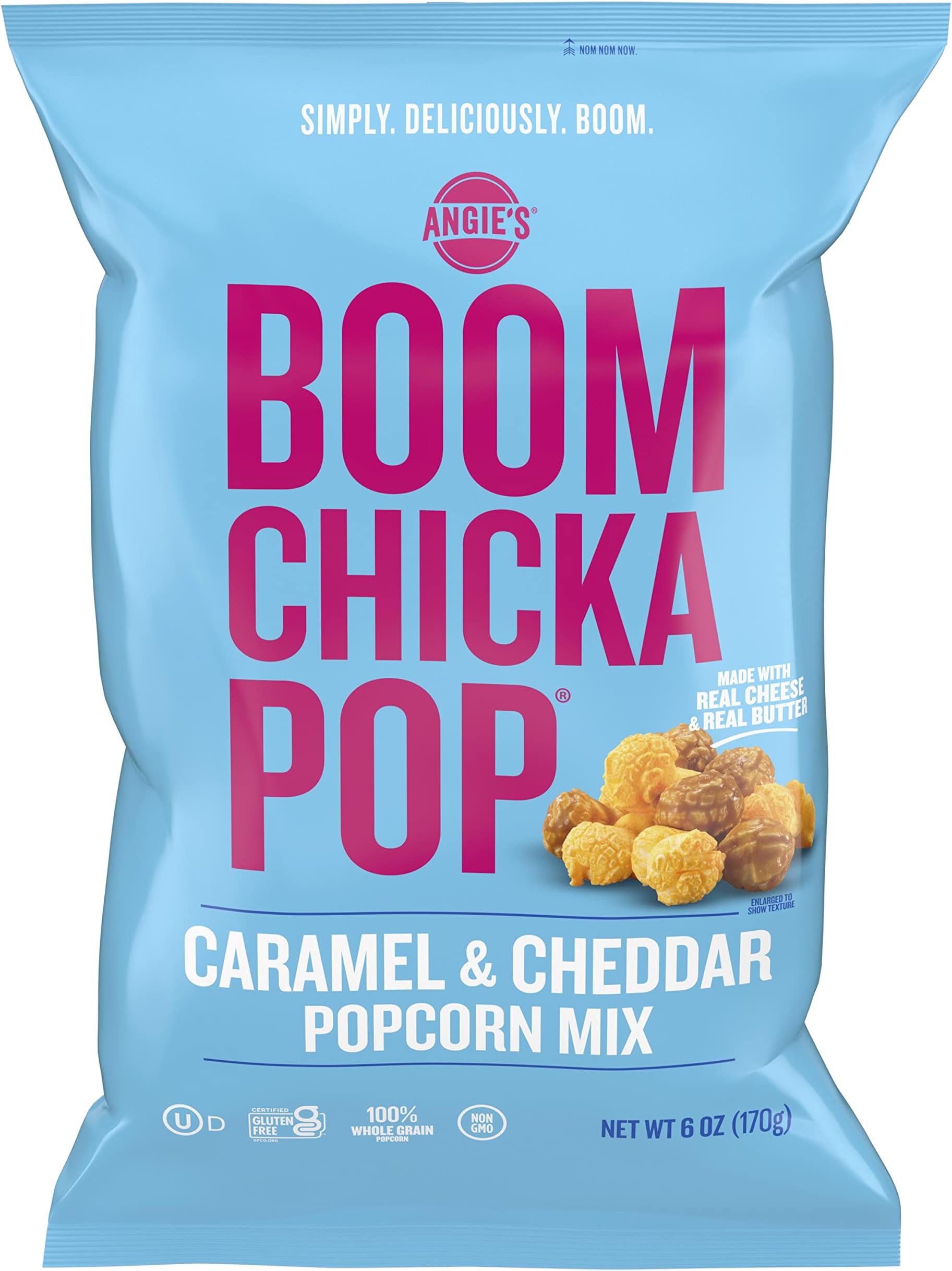Angie’s BOOMCHICKAPOP Caramel and Cheddar Mix Popcorn, 6 Oz