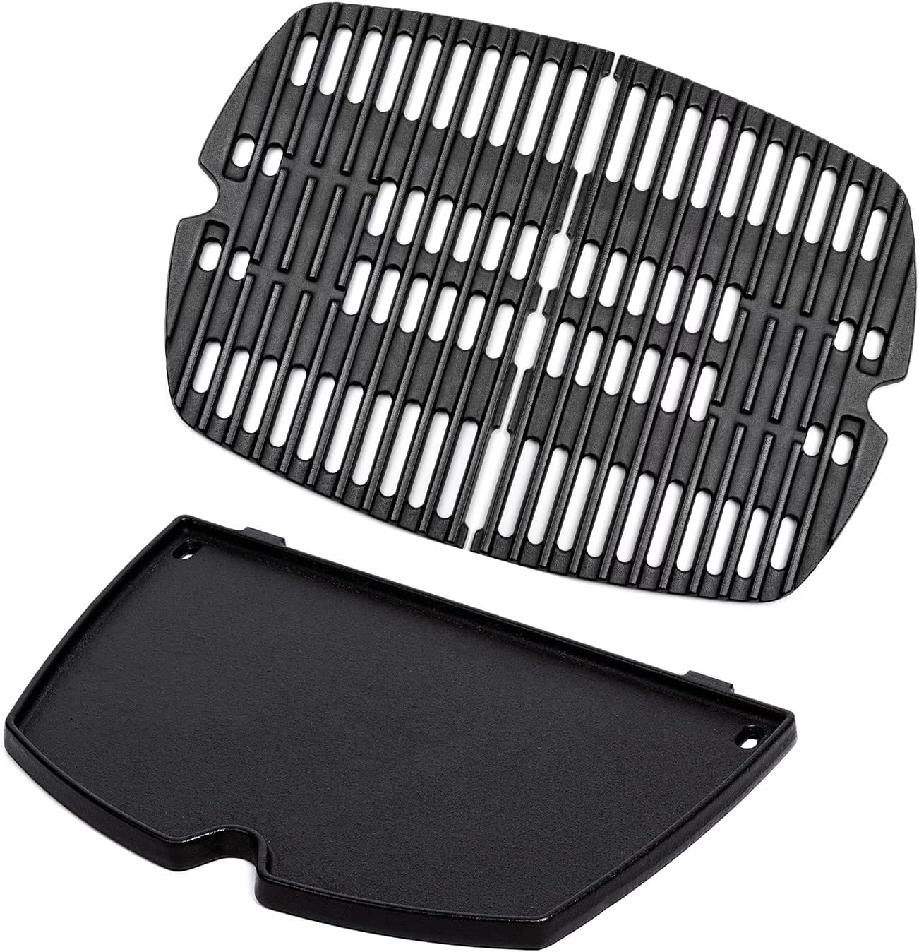 Barbqtime Cooking Grates and Cast Iron Cooking Griddle for er Q100, Q1000, Q120