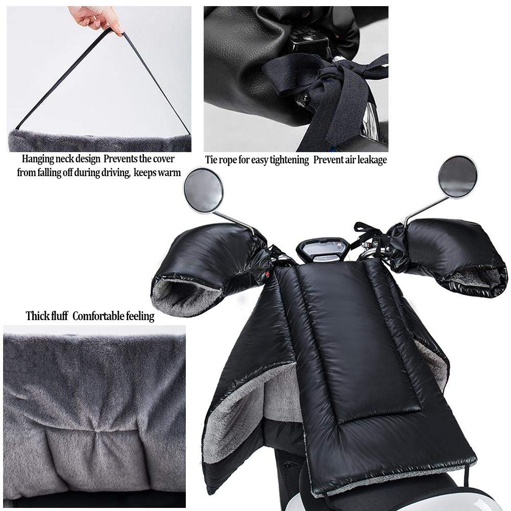 Tablier Scooter, Couvre Jambe Scooter Couverture de la Jambe Moto Couverture du Genou Heurt Protection imperméable Hiver Hiver Tablier résistant à Froid