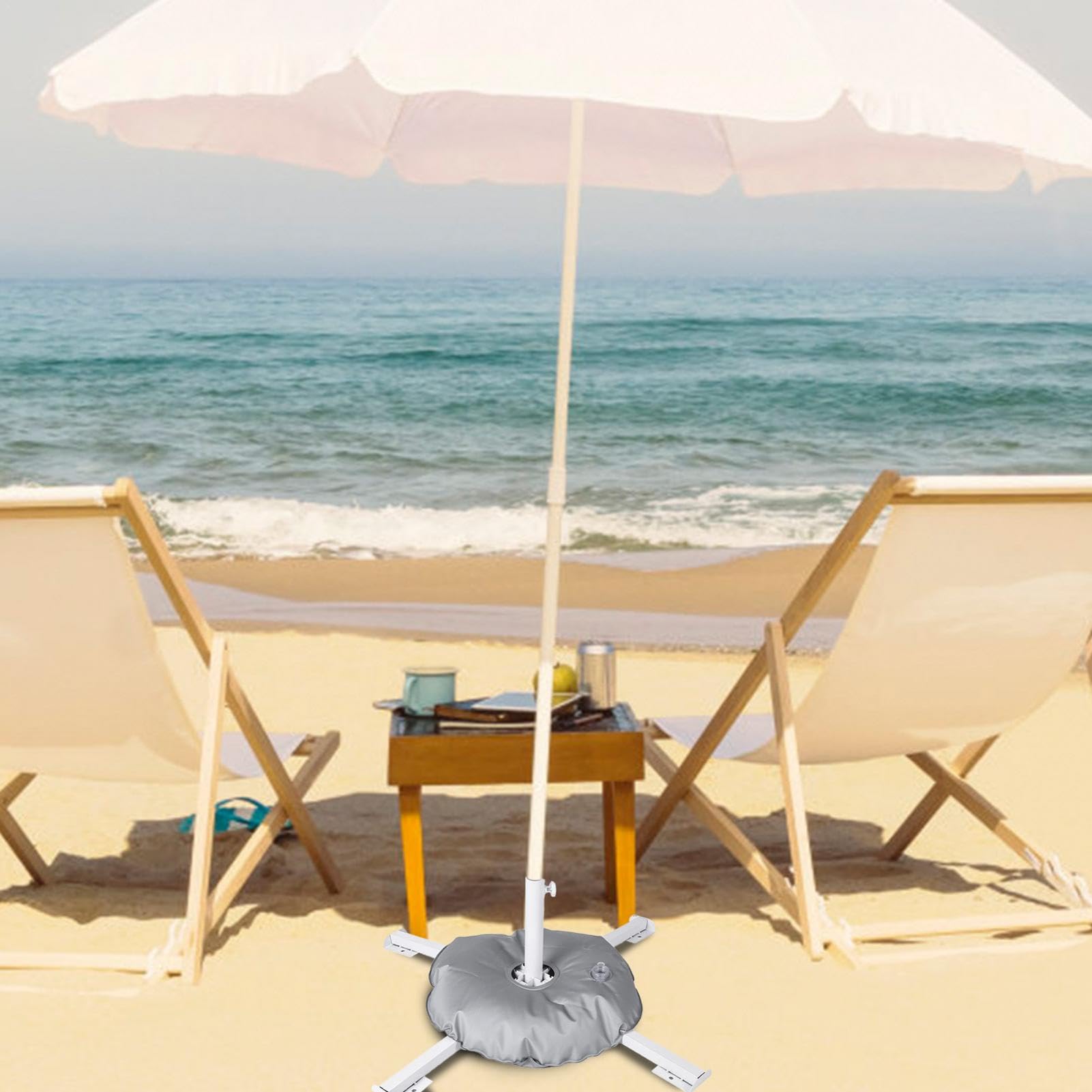 Support de base pour parasol, poids de base du parasol - Support de parasol robuste pour le marché - Pied pour parasol de terrasse, fournitures de camping, pied de parasol pour barbecue, bar