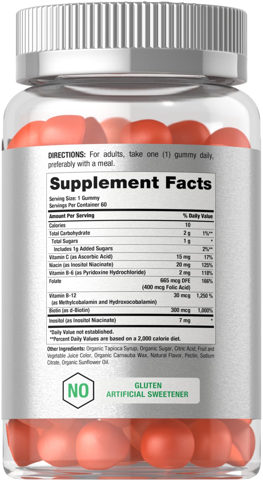 Horbäach B Complex Vitamins | 60 Gummies | with Vitamin C — Amazon image 2