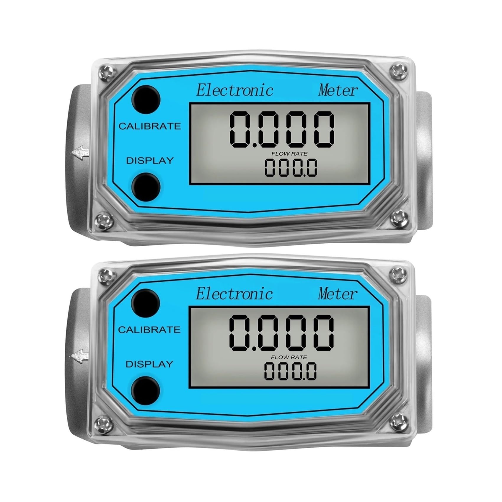TBZOQAID Flow Meter Electronic Flowmeter Digital(2pcs Blue Flowmeter)