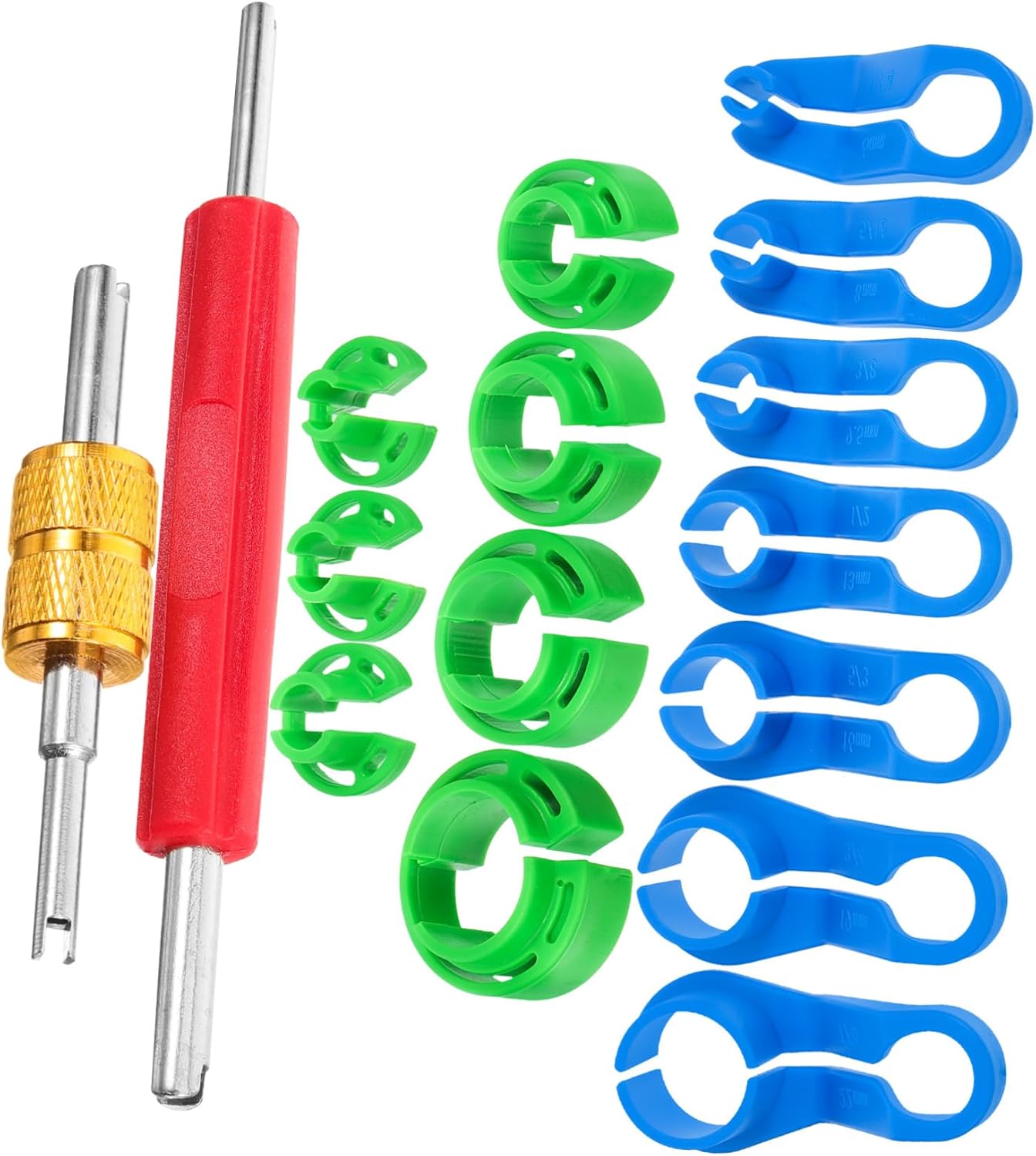 Zerodeko 1Set Fuel Line Disconnect Tool with Storage Box Repair Tool for Quick Removal of Fuel Line Couplings Hoses and Compressor Components