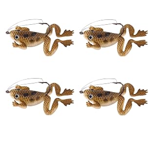 Futaba Frog Soft Bait Fishing Lure -Brown-Pack of 4
