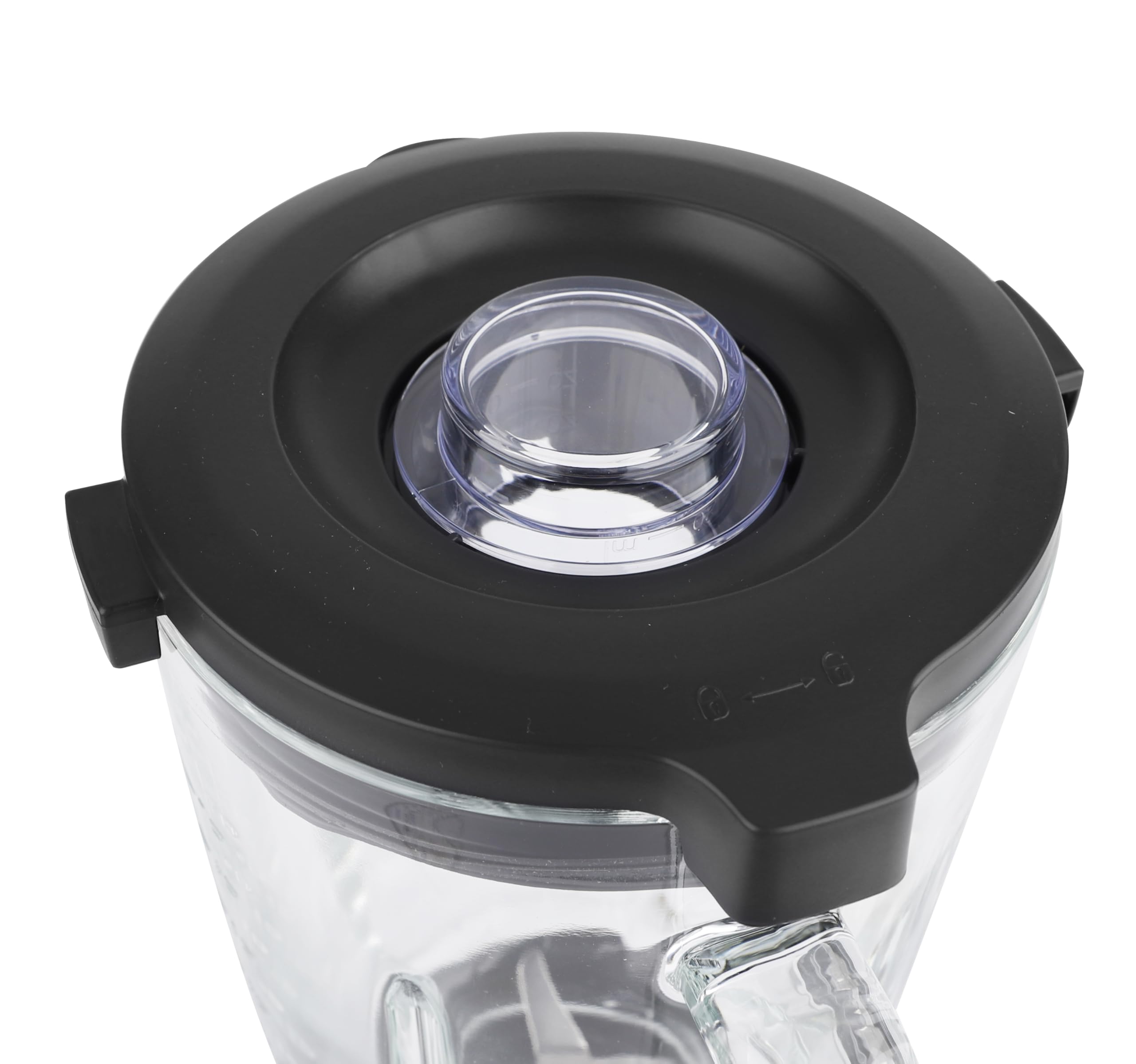 EMERIO Standmixer | 1.75L Glasbehälter | 1000 Watt Power | Crush Ice Funktion | 5 Geschwindigkeiten + Pulse Funktion | 4 Messer aus Edelstahl | 2 Sicherheitsschalter in Krug & Deckel | BL-126794