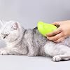 steamy cat brush - 3 in1 cat steamy brush, Cat cleanning Brush with Steam,Cat Steamer Brush for Massage,Cat Grooming stream Brush Pet Hair Removal Comb for Cat and Dog (Green)