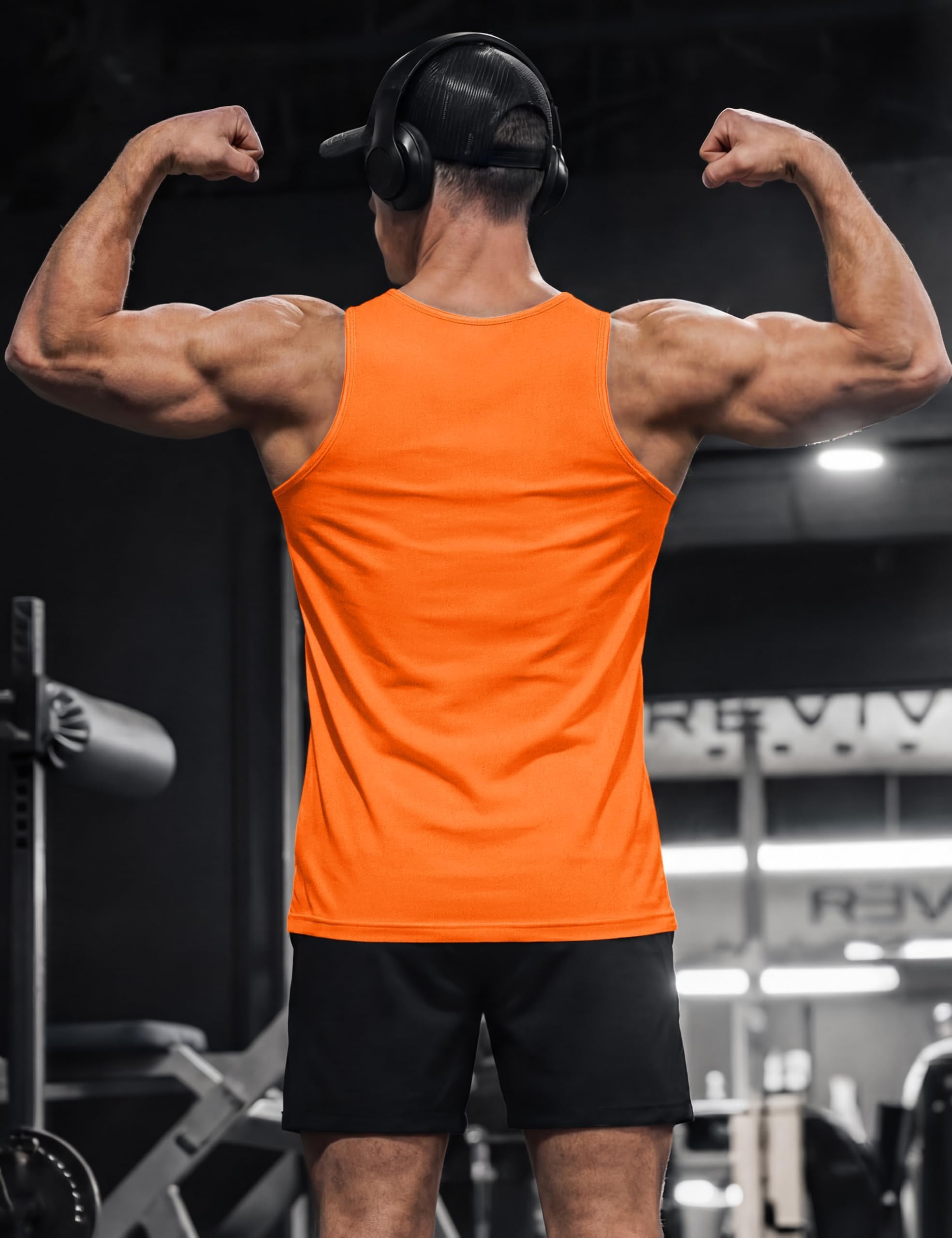 TACVASEN Canotta Palestra Uomo Cotone Senza Maniche Fitness Allenamento Traspirante Canotta Sportiva Muscolare Estiva