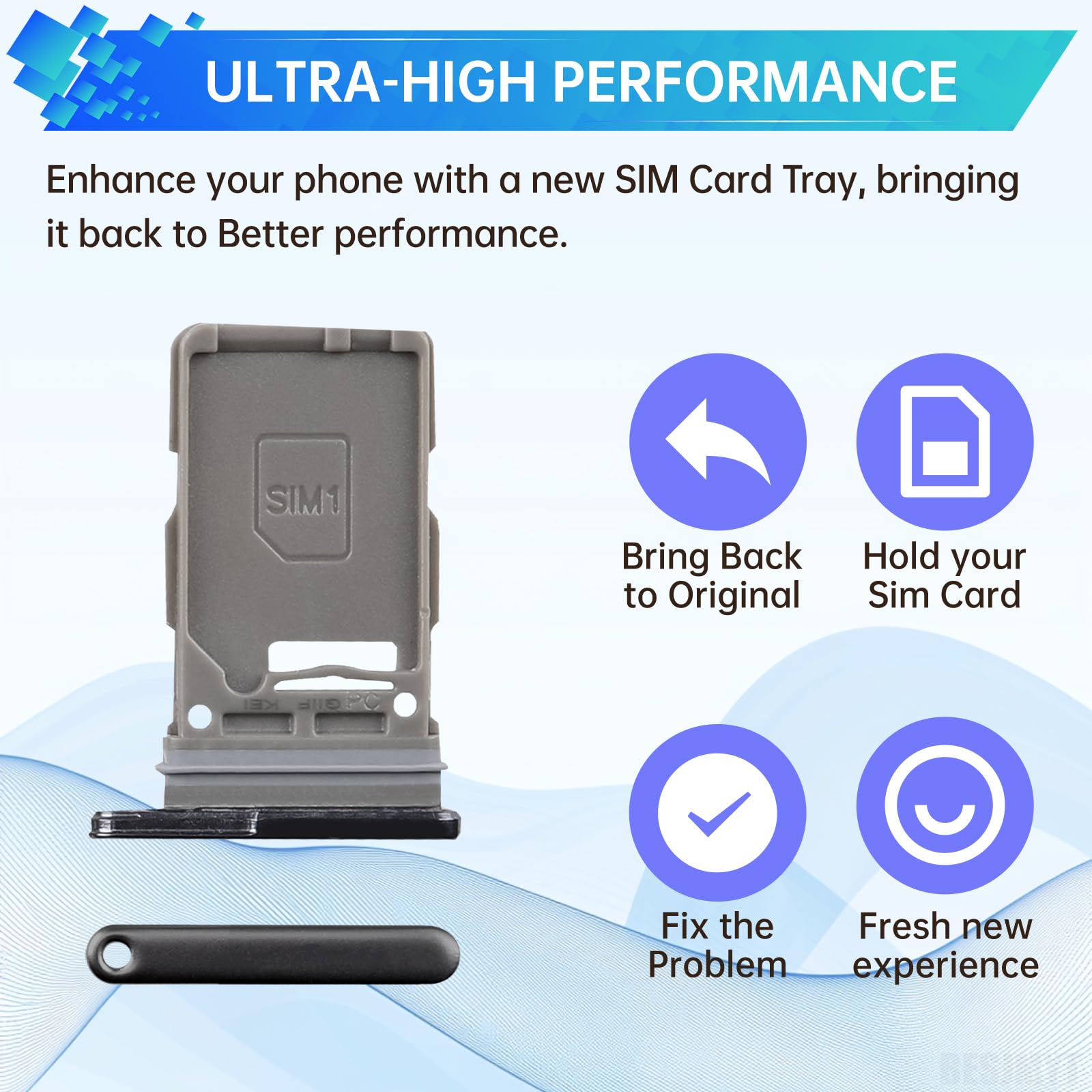 Amazon.com: BESJMYT for Samsung Galaxy S21 Ultra 5G Sim Card Tray