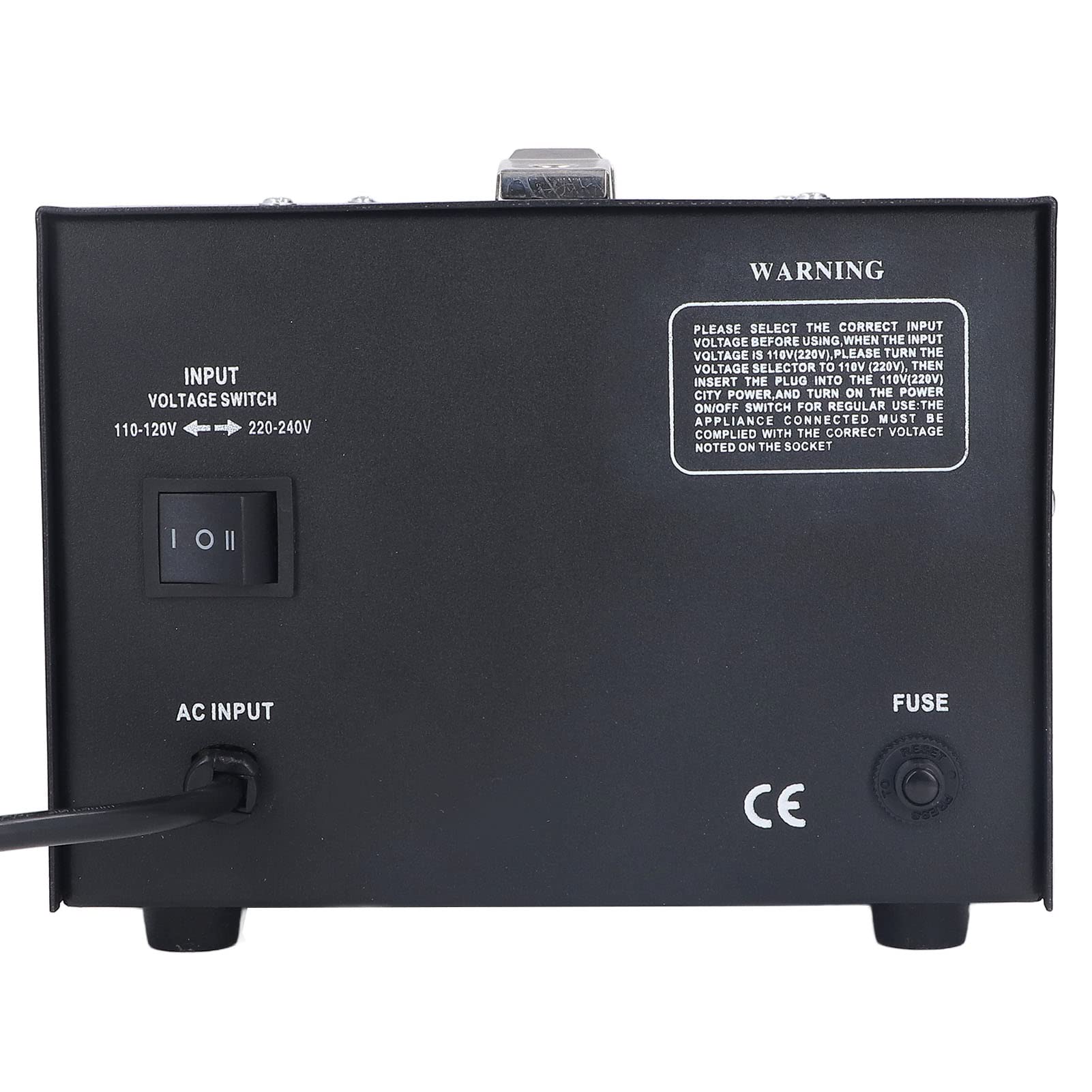 Power Boost Converter, convertidor de tensión portátil monofásico con entrada regulable y multitap para electrodomésticos Enchufe de la UE