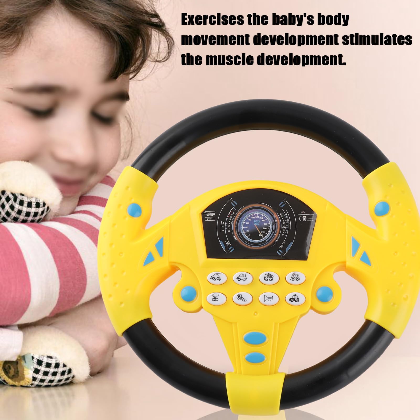 Volant De Voiture Pour Bébé Copilote, Jouet Éducatif De Simulation