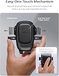 IOttie Une touche facile 6 Tableau de bord universel de montage de voiture & Porte-téléphone pour pare-brise iPhone Samsung, Google, Tous les smartphones