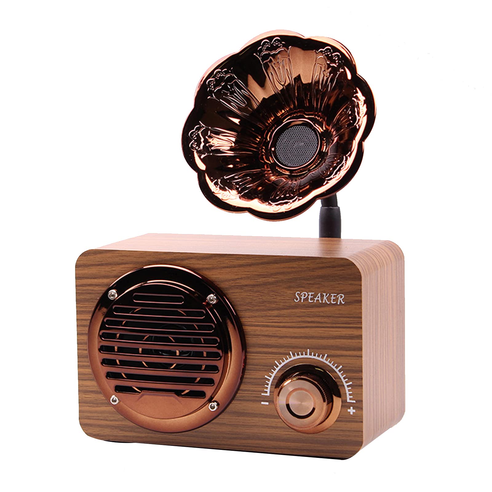 Haut-parleur Bluetooth en bois mini radio portable avec carte sans fil LWZ