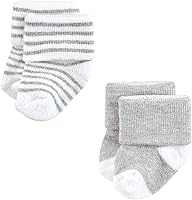 Vista 6 de Hudson Baby Baby Girls' Cotton Rich Newborn and Terry Socks
