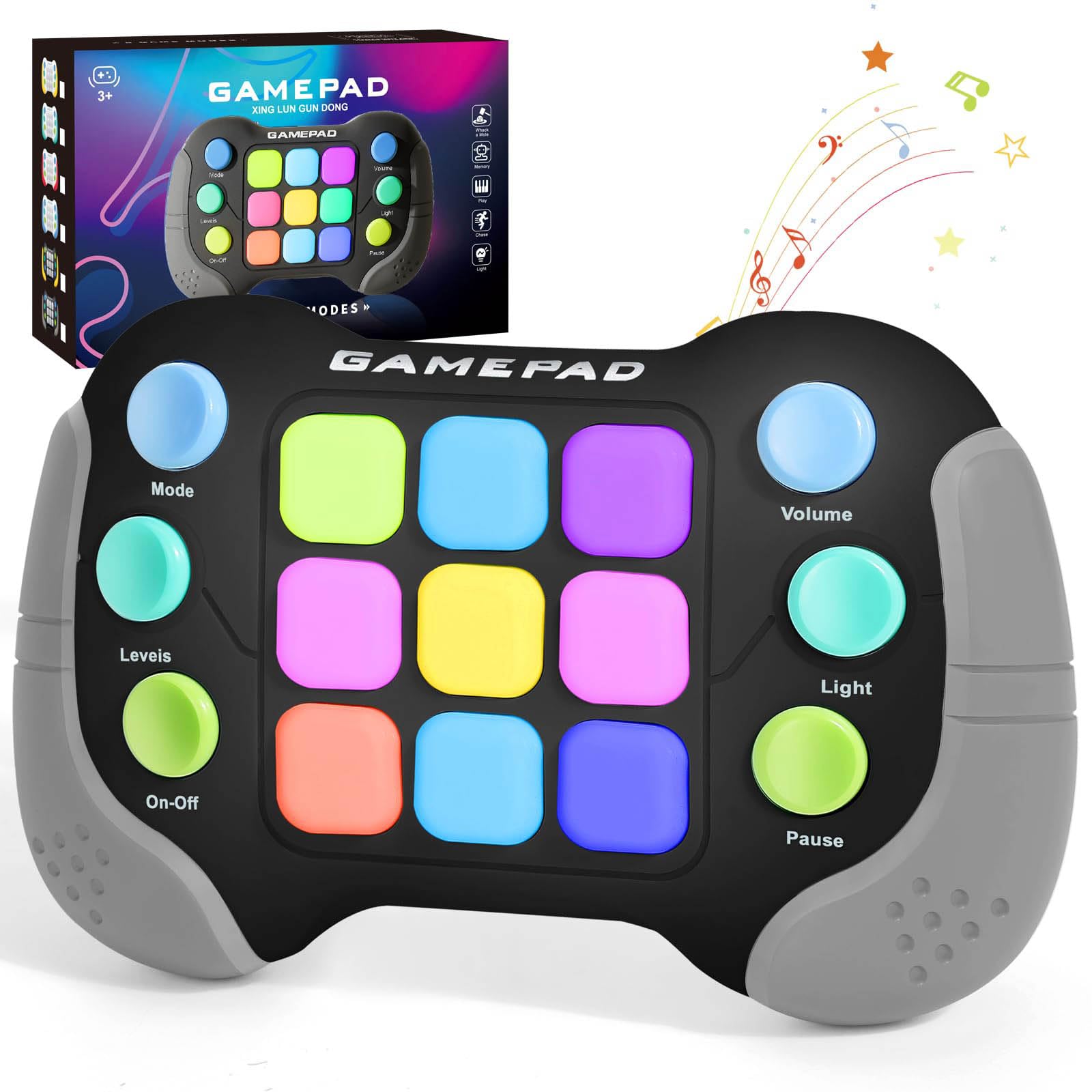 Fidget Toys pour Adultes , Amélioré Pop Game Jeu électronique Anxiety Toy Jouet Autisme pour Enfants, Mini Console de Jeu Portable pour Les déplacements Pop Lumineux Enfant, Cadeaux de Noël