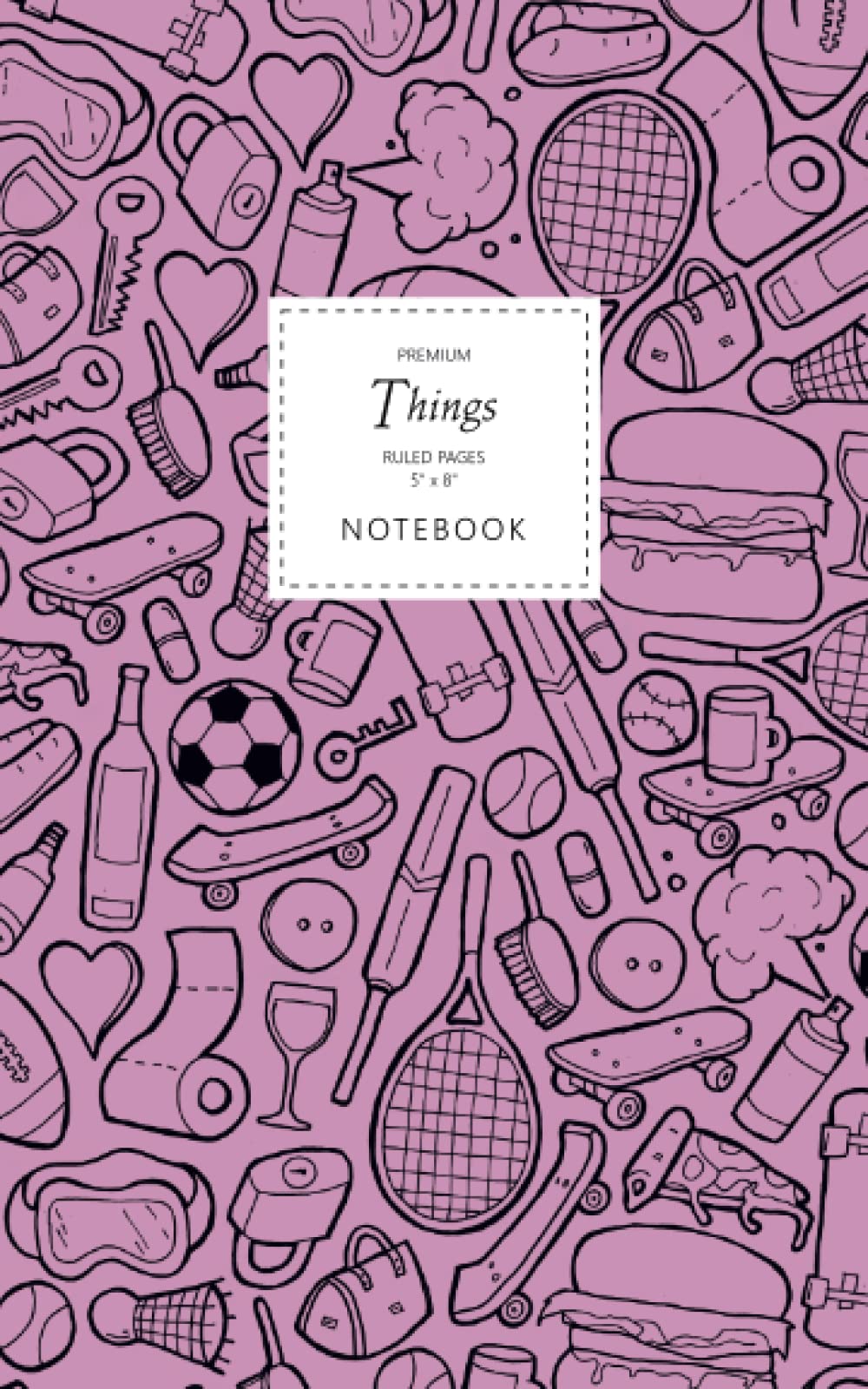 Things Notebook - Ruled Pages - 5x8 - Premium (Pink)