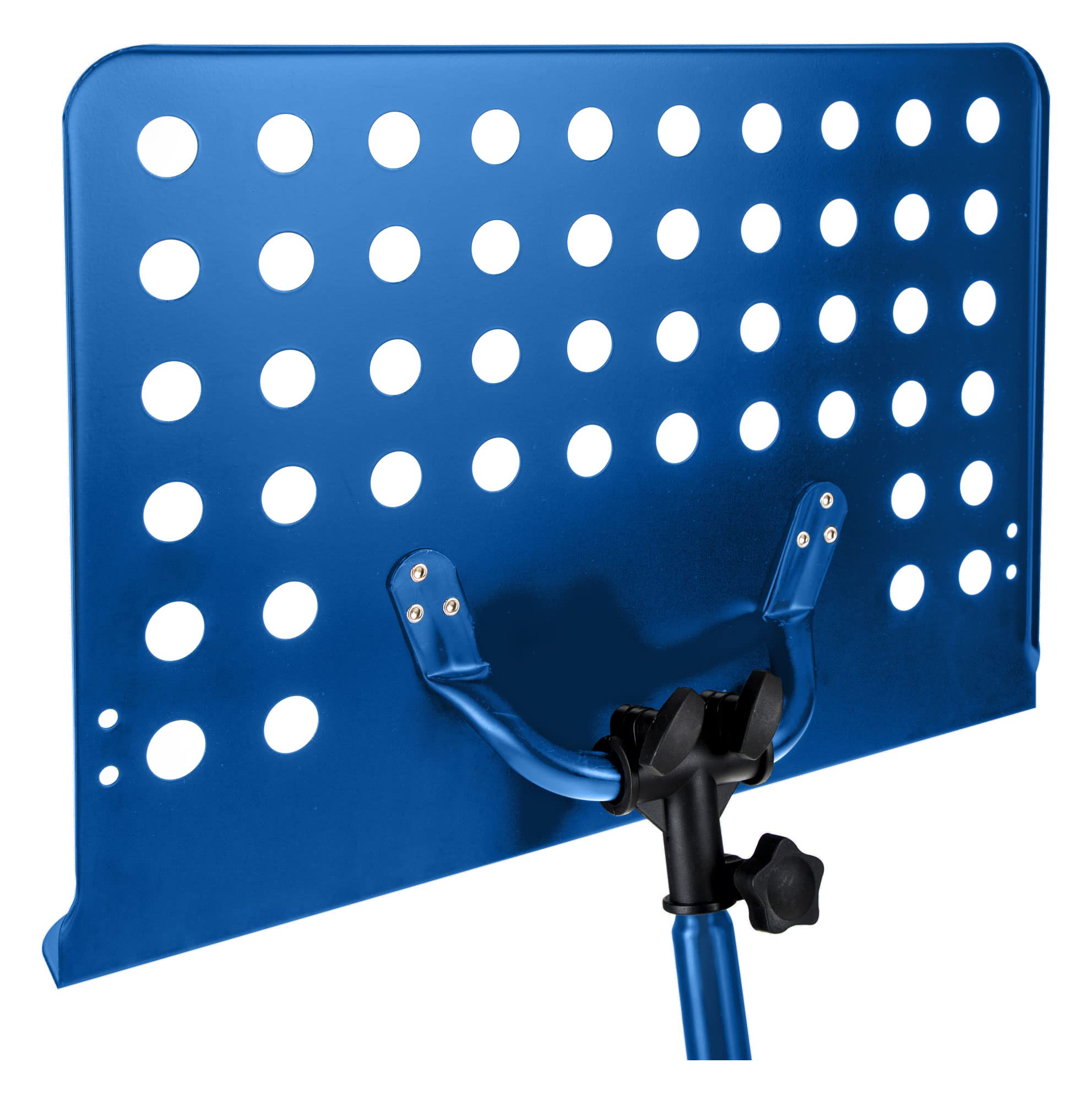 Classic Cantabile atril orquesta chapa perforada Heavy azul set de 3x