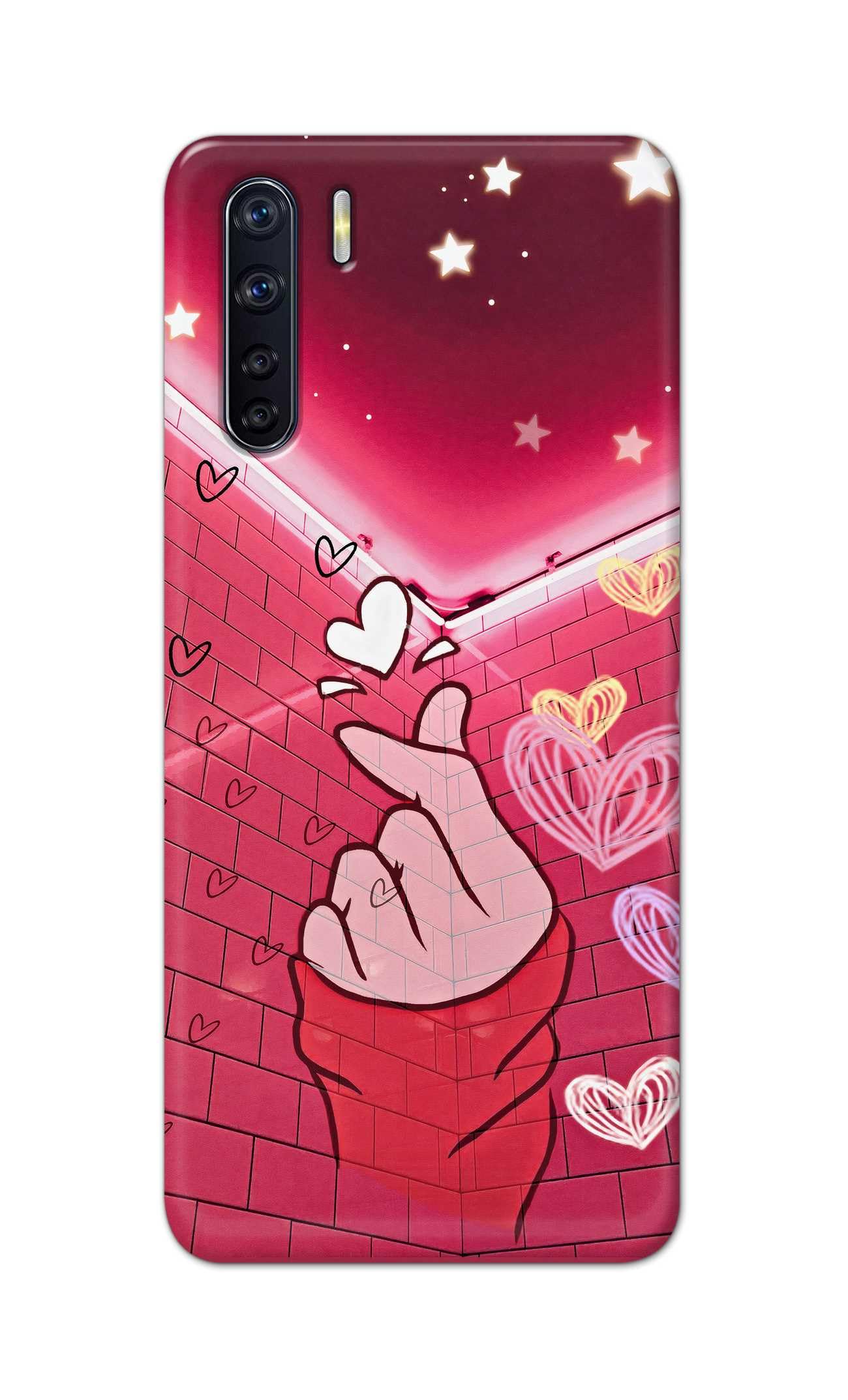 PRINTFIDAA® Printed Hard Back Cover for Oppo A91 Back Cover