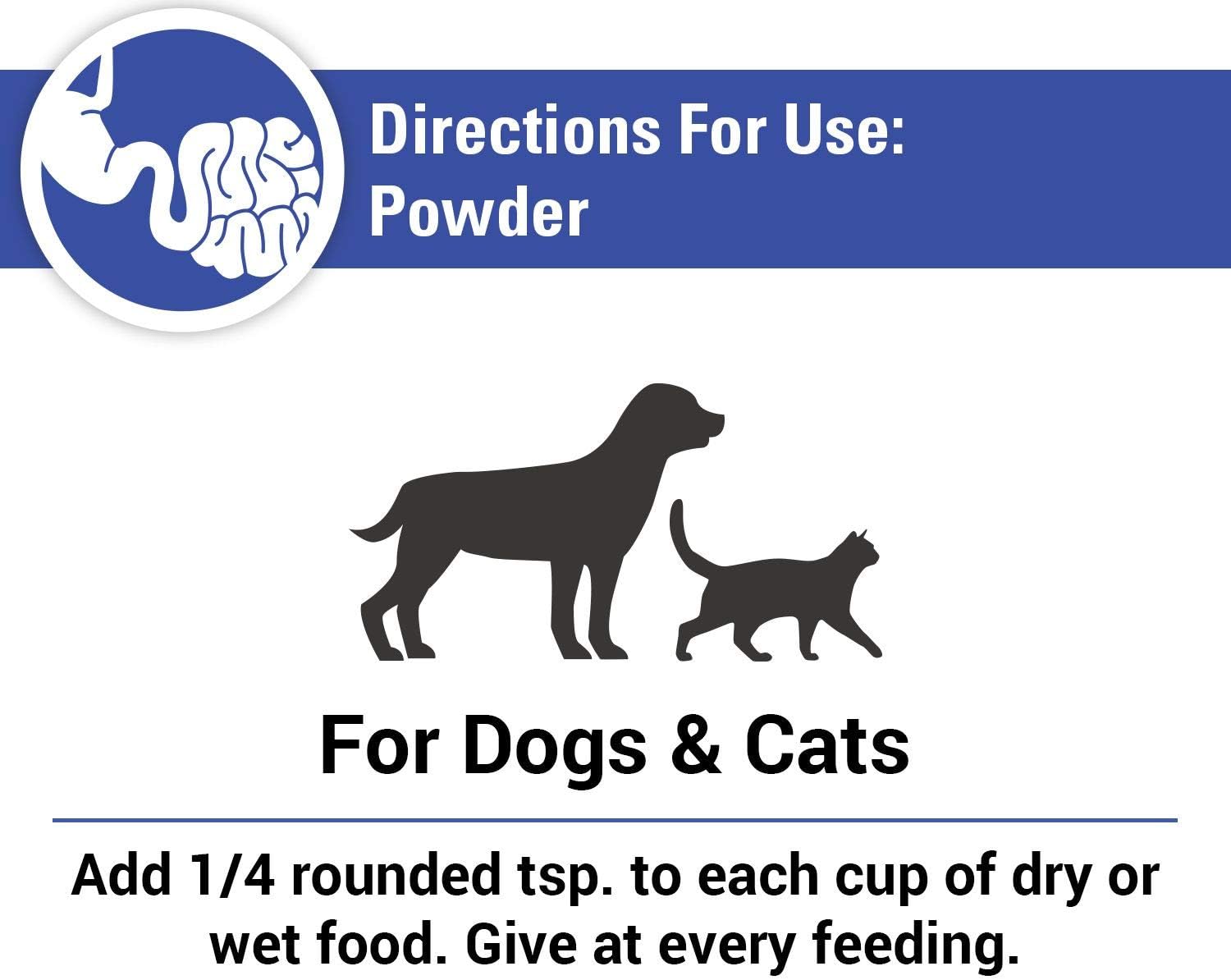 Vet Classics Protegrity EZ Probiotic Health Supplements for Dogs, Cats – Dog Digestive Support, Pet Gastrointestinal Health, Cat Stomach, Intestinal Balance – Pet Enzymes – 4 Oz. Powder