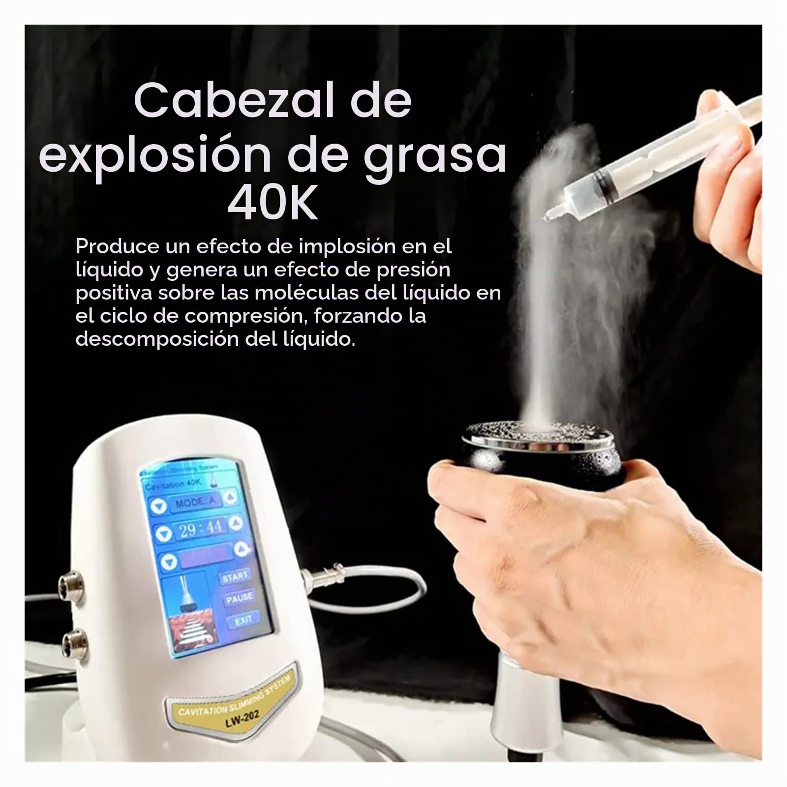 40KHZ 4IN1 Cavitación Ultrasónica Máquina de Adelgazamiento Corporal Dispositivo de Belleza Masajeador Facial Apriete la Piel Estiramiento Facial Succión al vacío