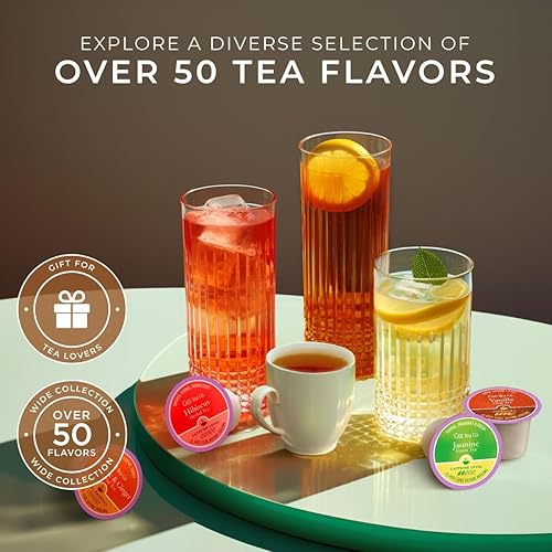 Miniatura 6 de Gya Tea Co Tazas K de té negro melocotón para Keurig, té suave con alta cafeína, comienza el día con cápsulas de té para Keurig, las mejores