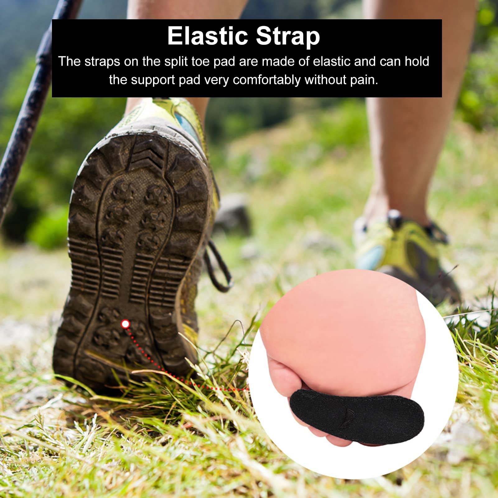 Gel Hammer Toe Cushions, Elastic Hammertoe Support Cushion, Hammer Toe Support Soft, Breathable Toe Relief Pad for Discomfort Relief Flexible Silicone Comfort(Left)