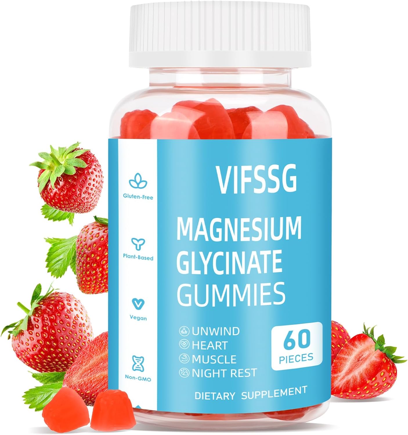 Magnesium Glycinate Gummies 400mg, Sr Gummies with Magnesium