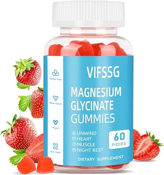 Magnesium Glycinate Gummies 400mg for Man and Women, Sugar Free with Magnesium Advanced Complex - Magnesium Supplement Chewable Gummies for Women & Men Vegan, Organic Gummies 60 Count