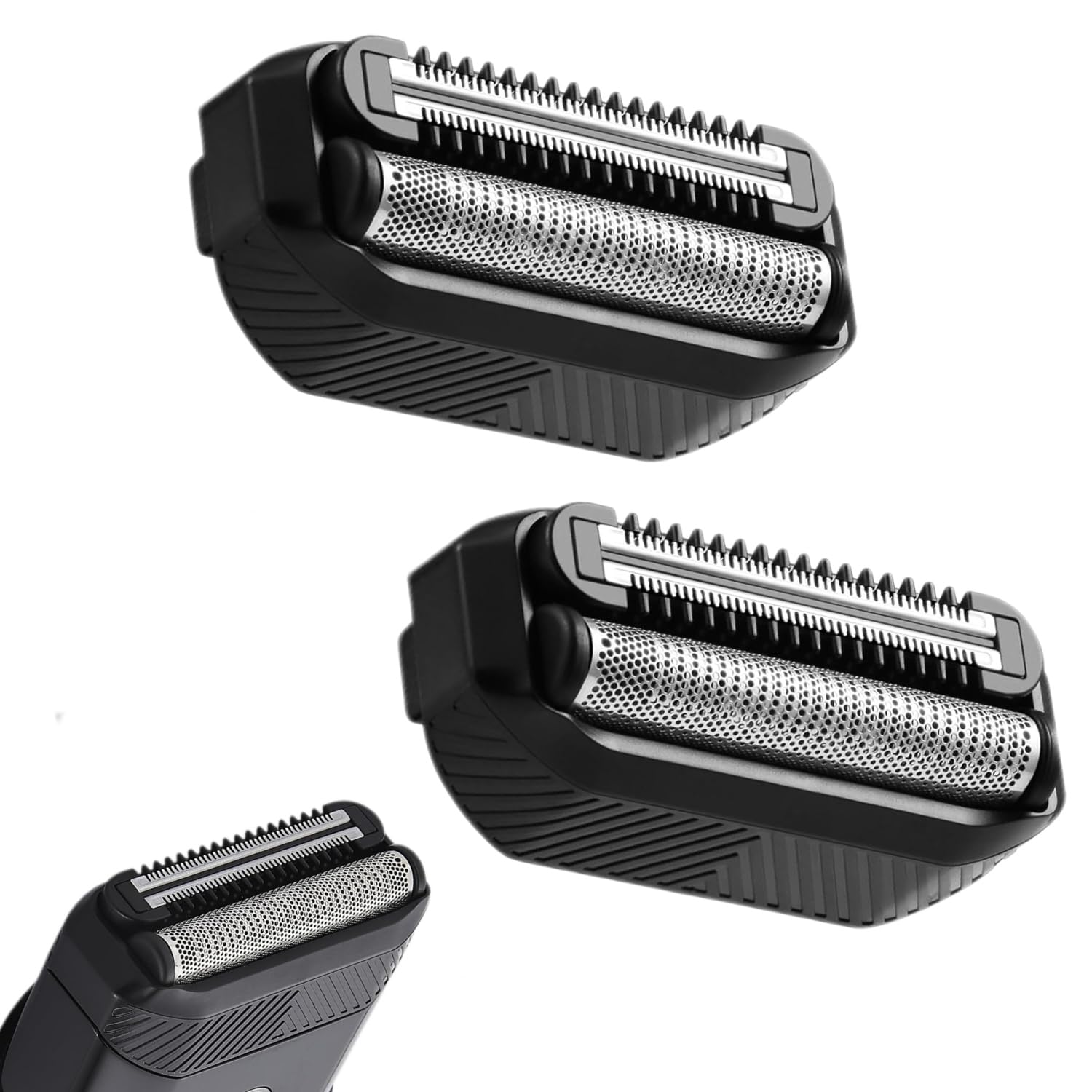 Replacement Foil Blades compatible with Manscaped Razor Blades Replacement Clipper Blades Groin Hair Foil Shaver Head for Close Body Hair Grooming(2 Pack)